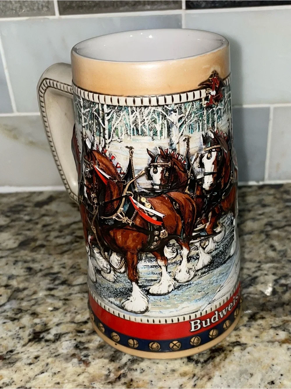 1988 collectors series Budweiser stein